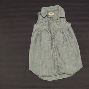 Toddler girls denim dress